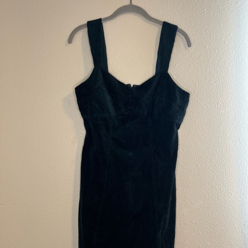 Madewell  Dark Green Corduroy Dress